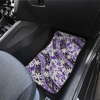 Vareau Tahiti Tiare Monstera Car Mats Polynesian Pattern Curve Style - Polynesian Pride
