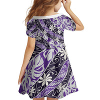 Vareau Tahiti Tiare Monstera Family Matching Off Shoulder Short Dress and Hawaiian Shirt Polynesian Pattern Curve Style LT01 - Polynesian Pride