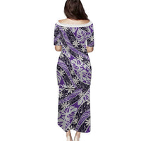 Vareau Tahiti Tiare Monstera Family Matching Puletasi and Hawaiian Shirt Polynesian Pattern Curve Style - Polynesian Pride