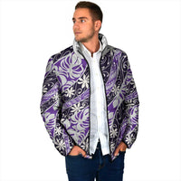 Vareau Tahiti Tiare Monstera Padded Jacket Polynesian Pattern Curve Style - Polynesian Pride