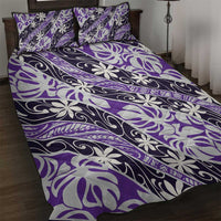 Vareau Tahiti Tiare Monstera Quilt Bed Set Polynesian Pattern Curve Style - Polynesian Pride