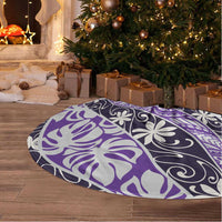 Vareau Tahiti Tiare Monstera Tree Skirt Polynesian Pattern Curve Style - Polynesian Pride