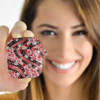 Uteute Tahiti Tiare Monstera AirPods Case Polynesian Pattern Curve Style - Polynesian Pride