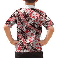 Uteute Tahiti Tiare Monstera Family Matching Off Shoulder Maxi Dress and Hawaiian Shirt Polynesian Pattern Curve Style LT01 - Polynesian Pride