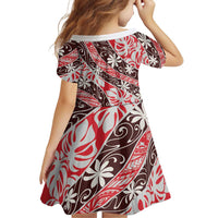 Uteute Tahiti Tiare Monstera Family Matching Puletasi and Hawaiian Shirt Polynesian Pattern Curve Style - Polynesian Pride