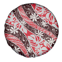 Uteute Tahiti Tiare Monstera Spare Tire Cover Polynesian Pattern Curve Style - Polynesian Pride