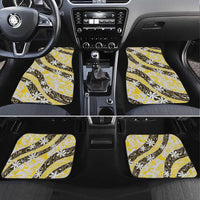 Rearea Tahiti Tiare Monstera Car Mats Polynesian Pattern Curve Style - Polynesian Pride
