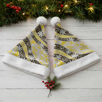 Rearea Tahiti Tiare Monstera Christmas Santa Hat Polynesian Pattern Curve Style - Polynesian Pride
