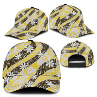 Rearea Tahiti Tiare Monstera Classic Cap Polynesian Pattern Curve Style - Polynesian Pride