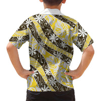 Rearea Tahiti Tiare Monstera Family Matching Tank Maxi Dress and Hawaiian Shirt Polynesian Pattern Curve Style LT01 - Polynesian Pride
