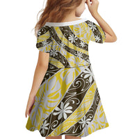 Rearea Tahiti Tiare Monstera Family Matching Tank Maxi Dress and Hawaiian Shirt Polynesian Pattern Curve Style LT01 - Polynesian Pride