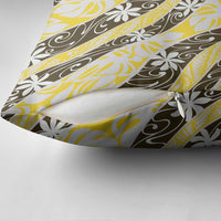 Rearea Tahiti Tiare Monstera Pillow Cover Polynesian Pattern Curve Style - Polynesian Pride