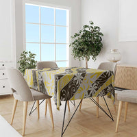 Rearea Tahiti Tiare Monstera Tablecloth Polynesian Pattern Curve Style - Polynesian Pride
