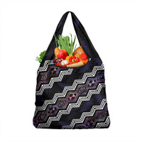 Taniko Aotearoa Mix Paua Shell Grocery Bag Niho Taniwha Lilac Glitter