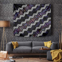 Personalised Taniko Aotearoa Mix Paua Shell Tapestry Niho Taniwha Lilac Glitter