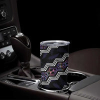 Personalised Taniko Aotearoa Mix Paua Shell Tumbler Cup Niho Taniwha Lilac Glitter