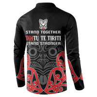 Toitu Te Tiriti 1840 Aotearoa Button Sweatshirt Stand Together Stand Stronger