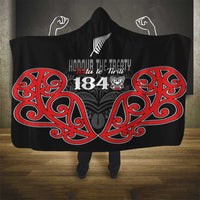 Toitu Te Tiriti 1840 Aotearoa Hooded Blanket Stand Together Stand Stronger