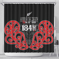 Toitu Te Tiriti 1840 Aotearoa Shower Curtain Stand Together Stand Stronger