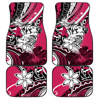 Polynesian Valentine Car Mats Couple Floral Unique Pink Version LT01 Pink - Polynesian Pride