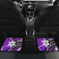 Polynesian Valentine Car Mats Couple Floral Unique Purple Version LT01 - Polynesian Pride