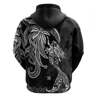 Polynesian Mermaid Plumeria Tribal Tattoo Hoodie