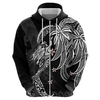 Polynesian Mermaid Plumeria Tribal Tattoo Hoodie