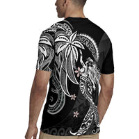 Polynesian Mermaid Plumeria Tribal Tattoo Rugby Jersey