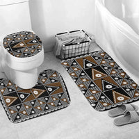 Fiji Brown Masi Pattern Bathroom Set Fijian Tapa