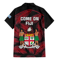 fiji-rugby-family-matching-mermaid-dress-and-hawaiian-shirt-flying-fijians-red-palm-tree-version