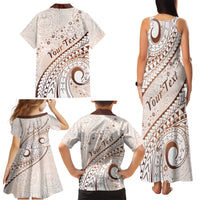 Pasifika Festival Family Matching Tank Maxi Dress and Hawaiian Shirt Vintage Tribal Pattern LT01 - Polynesian Pride