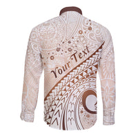 Pasifika Festival Long Sleeve Button Shirt Vintage Tribal Pattern LT01 - Polynesian Pride
