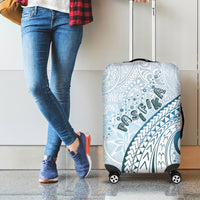 Pasifika Festival Luggage Cover Tribal Pattern Blue Version