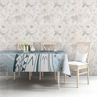 Pasifika Festival Tablecloth Tribal Pattern Blue Version