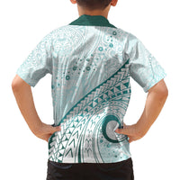 Pasifika Festival Hawaiian Shirt Tribal Pattern Teal Version LT01 - Polynesian Pride