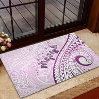 Pasifika Festival Rubber Doormat Tribal Pattern Lilac Version