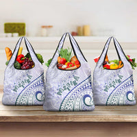 Pasifika Festival Grocery Bag Tribal Pattern Violet Version