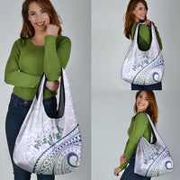 Pasifika Festival Grocery Bag Tribal Pattern Violet Version