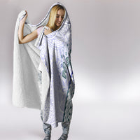 Pasifika Festival Hooded Blanket Tribal Pattern Violet Version