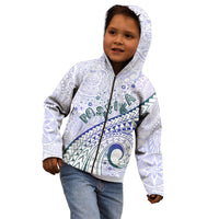 Pasifika Festival Kid Hoodie Tribal Pattern Violet Version LT01 - Polynesian Pride