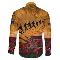 ANZAC Day 2024 Family Matching Summer Maxi Dress and Hawaiian Shirt Silver Fern With A Trumpet Soldier LT01 - Polynesian Pride