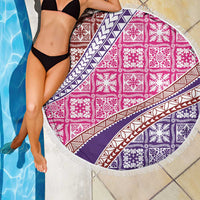 Hawaiian Quilt Pattern Beach Blanket Sweet Color Mixed - Polynesian Pride