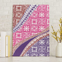 Hawaiian Quilt Pattern Canvas Wall Art Sweet Color Mixed - Polynesian Pride