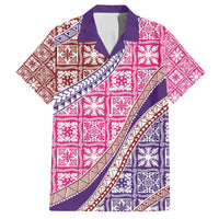 Hawaiian Quilt Pattern Family Matching Summer Maxi Dress and Hawaiian Shirt Sweet Color Mixed - Polynesian Pride