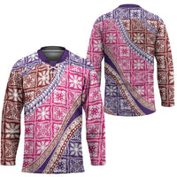 Hawaiian Quilt Pattern Hockey Jersey Sweet Color Mixed - Polynesian Pride