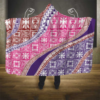 Hawaiian Quilt Pattern Hooded Blanket Sweet Color Mixed - Polynesian Pride