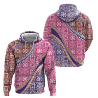 Hawaiian Quilt Pattern Hoodie Sweet Color Mixed - Polynesian Pride