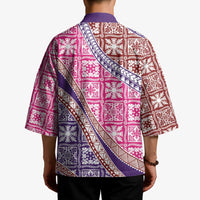 Hawaiian Quilt Pattern Kimono Sweet Color Mixed - Polynesian Pride
