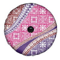 Hawaiian Quilt Pattern Spare Tire Cover Sweet Color Mixed - Polynesian Pride