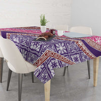 Hawaiian Quilt Pattern Tablecloth Sweet Color Mixed - Polynesian Pride